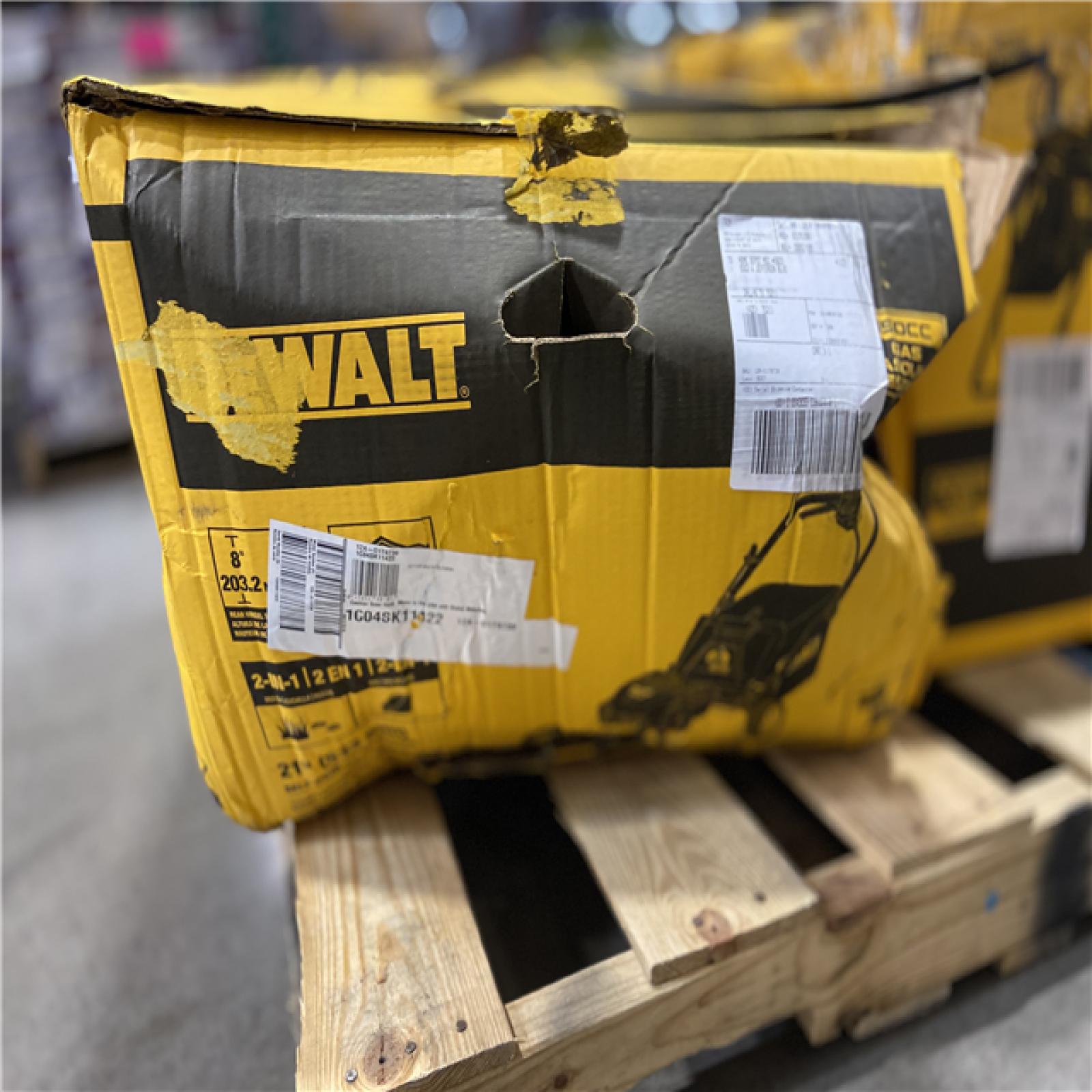 DALLAS LOCATION - DEWALT 21 in. 150cc Briggs and Stratton 625ex Engine Rear Wheel Drive 2-in-1 Gas Self Propelled Walk Behind Lawn Mower