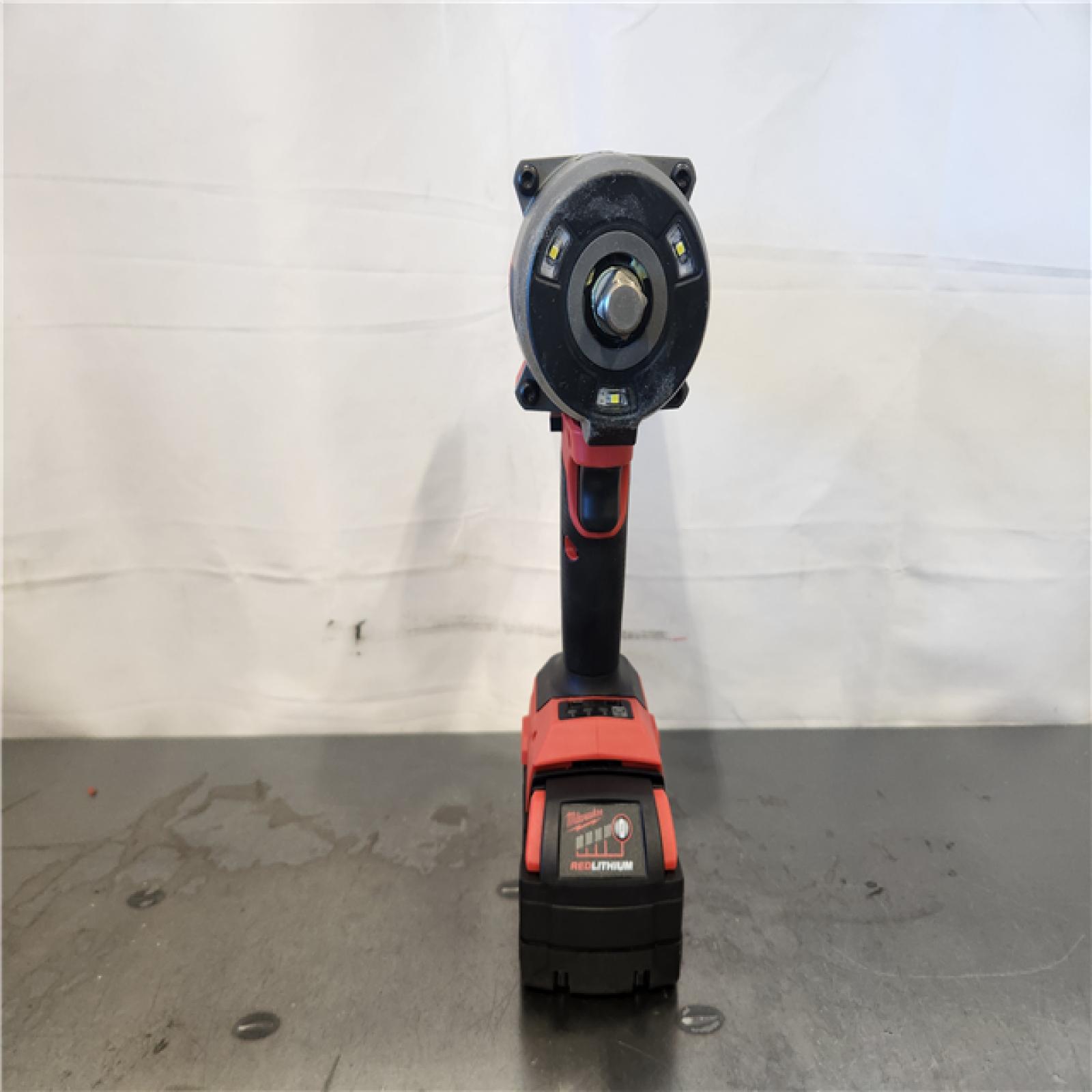 AS-IS- Milwaukee FUEL 18V Lithium-Ion Brushless Cordless 1/2 in. Impact Wrench w/Friction Ring Kit