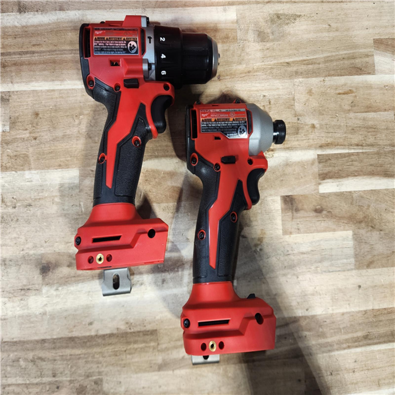 HOUSTON LOCATION - AS-IS Milwaukee 18-Volt Lithium-Ion Brushless Cordless Compact Hammer Drill/Impact Combo Kit