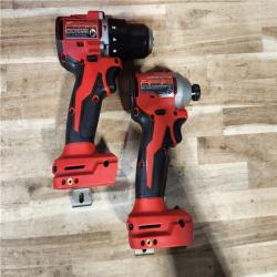 HOUSTON LOCATION - AS-IS Milwaukee 18-Volt Lithium-Ion Brushless Cordless Compact Hammer Drill/Impact Combo Kit