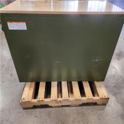 Phoenix Husky Standard-Duty 52 in. W 10-Drawer Matte Army Green Mobile Workbench Cabinet with Solid Wood Top