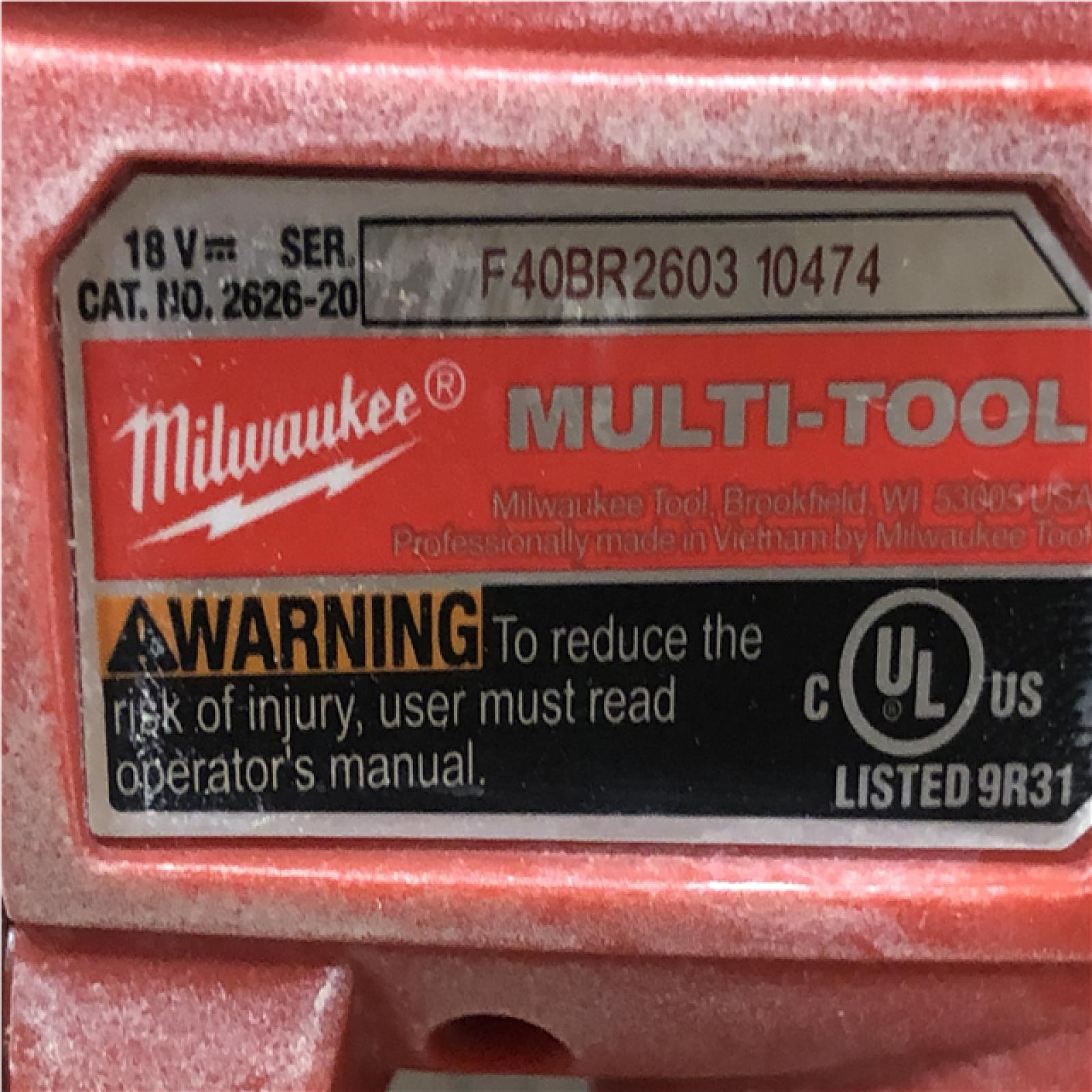 AS-IS Milwaukee 18V Lithium-Ion Cordless Oscillating Multi-Tool (Tool-Only)