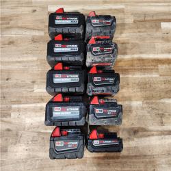 HOUSTON LOCATION - AS-IS MILWAUKEE BATTERY PACK QTY - 10