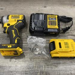 AS-IS DEWALT Atomic 20V Max Lithium-Ion Brushless Cordless Compact 1/4 in. Impact Driver Kit