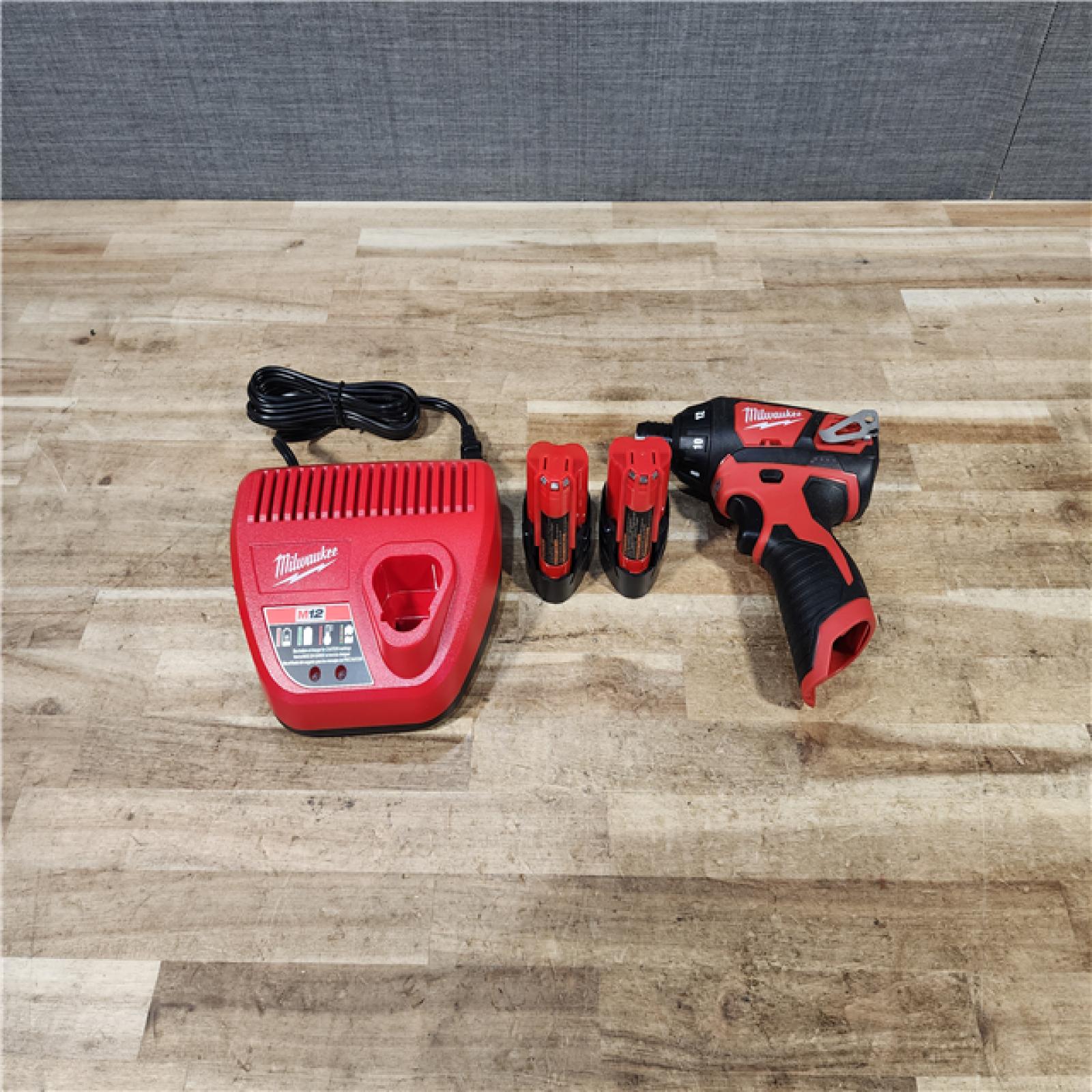 HOUSTON LOCATION - AS - IS Milwaukee 12V Lithium-Ion Cordless 1/4 in. Hex Screwdriver Kit