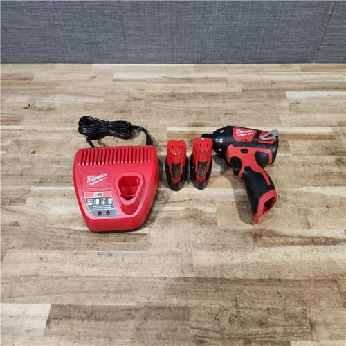HOUSTON LOCATION - AS - IS Milwaukee 12V Lithium-Ion Cordless 1/4 in. Hex Screwdriver Kit