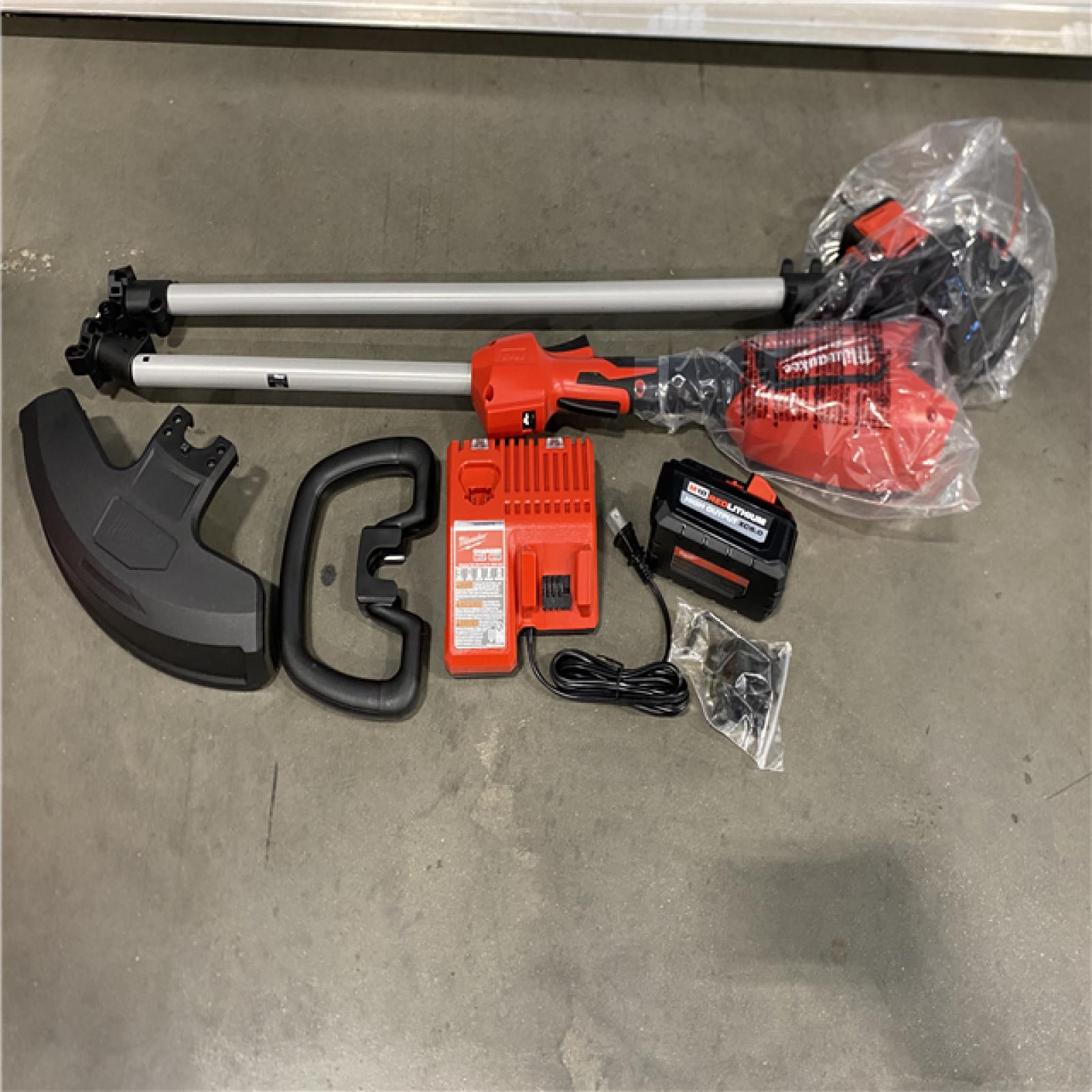 AS-IS Milwaukee Brushless 18V 16 in. Cordless Battery Powered String Trimmer Kit
