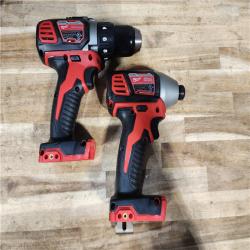 HOUSTON LOCATION - AS-IS Milwaukee 18V Lithium-Ion Cordless Drill Driver/Impact Driver Combo Kit