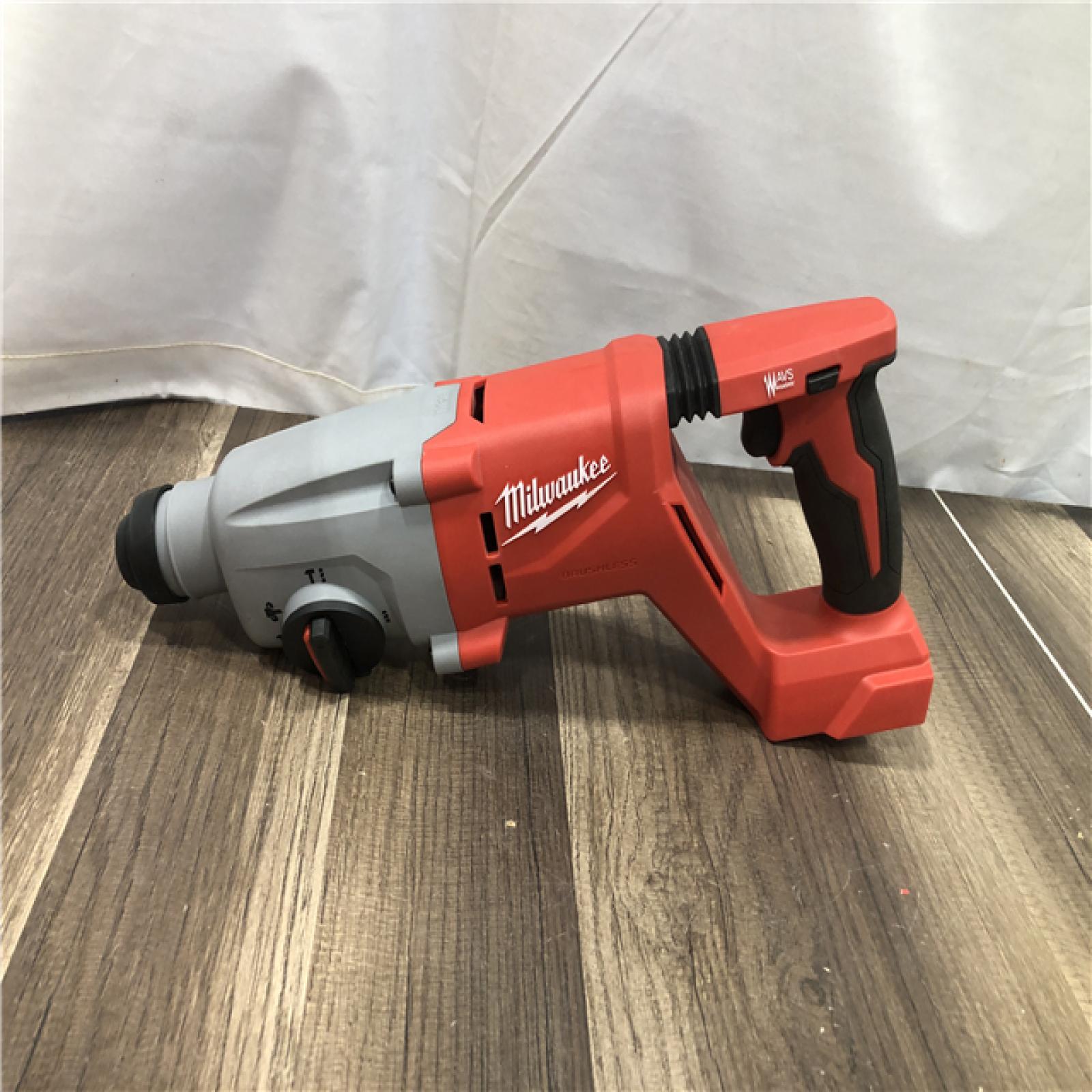 AS-IS Milwaukee 18V Lithium-Ion Brushless Cordless 1 in. SDS-Plus D-Handle Rotary Hammer (Tool-Only)