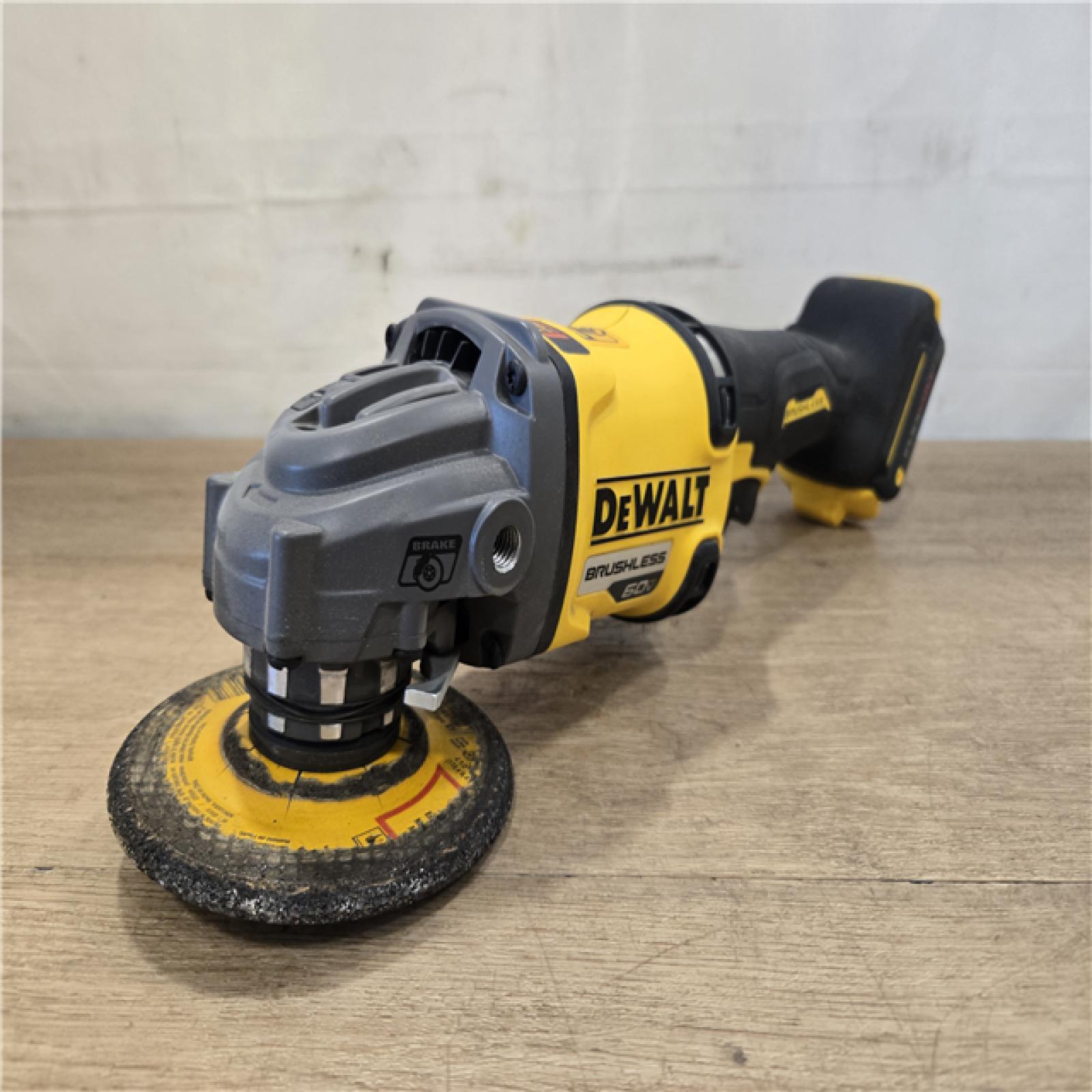 AS-IS DEWALT FLEXVOLT 60V MAX Cordless 4.5 in. to 6 in. Small Angle Grinder (Tool Only)