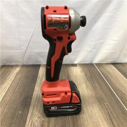 AS-IS Milwaukee 18V Lithium-Ion Brushless Cordless 1/4 in. Impact Driver Kit