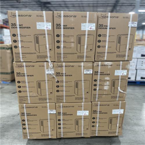 DALLAS LOCATION- Seasons 35 Pint Portable Dehumidifier PALLET (27 UNITS)