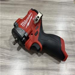 AS-IS Milwaukee FUEL 12V Li-Ion Brushless Cordless Stubby 3/8 in. Impact Wrench Kit