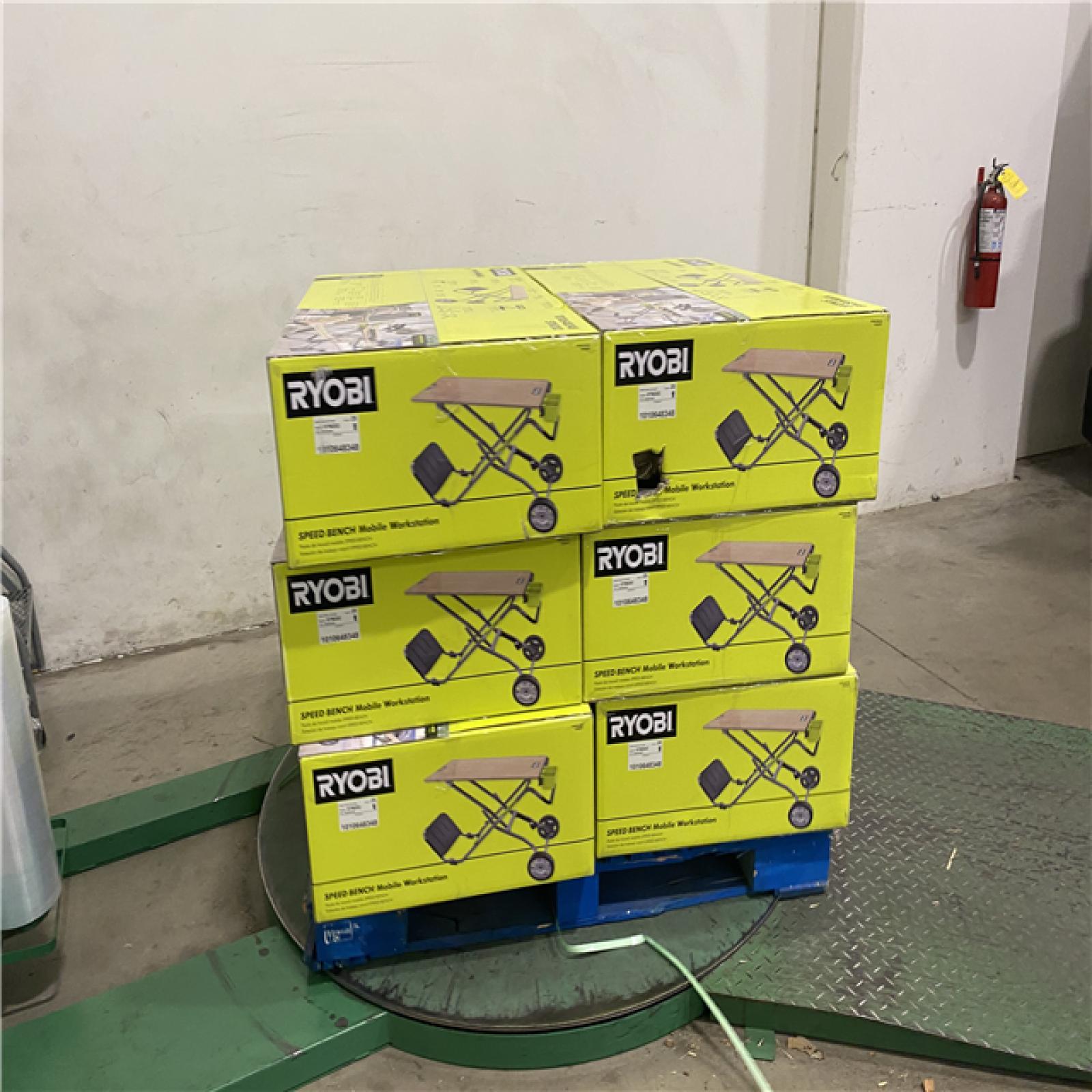 DALL AS LOCATION - NEW! RYOBI SPEED BENCH Mobile Workstation PALLET -(6 UNITS)