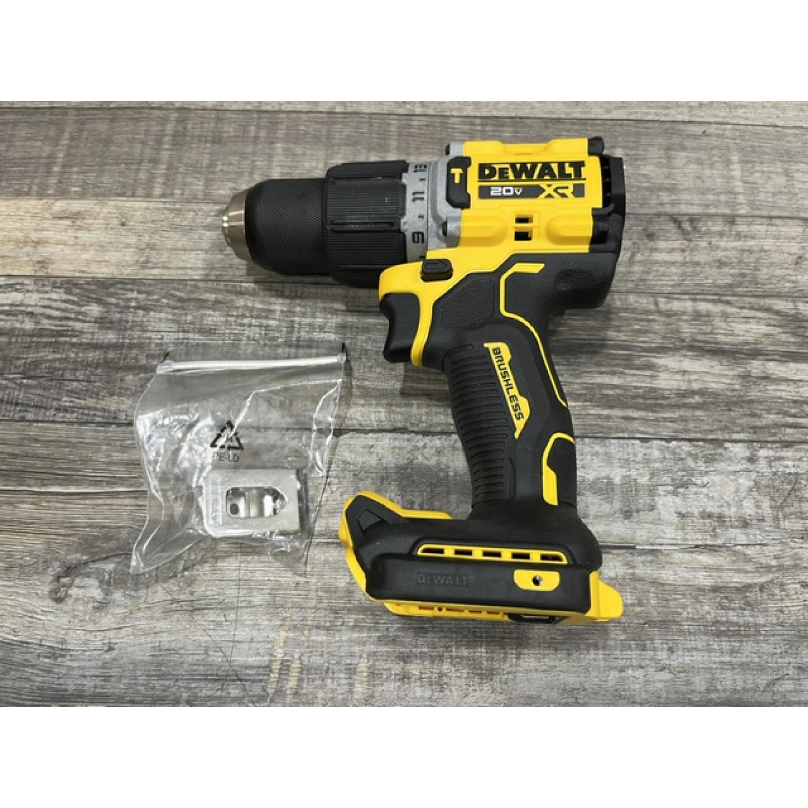 AS-IS DEWALT 20V XR Brushless Cordless 1/2 in. Hammer Drill (Tool-Only)