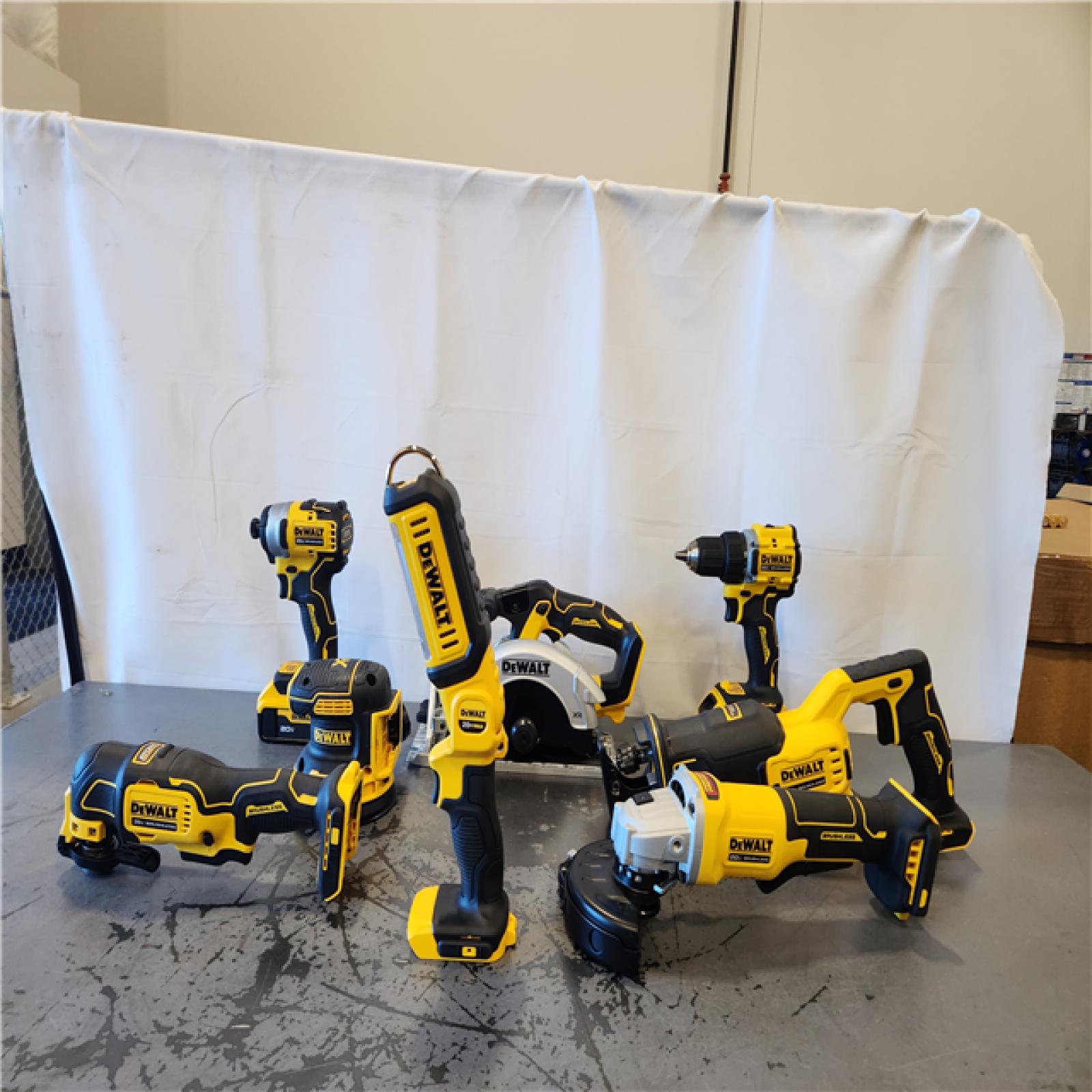 AS-IS- 20V Lithium-Ion Cordless 8-Tool Combo Kit with (2) 5.0 Ah Batteries and Charger