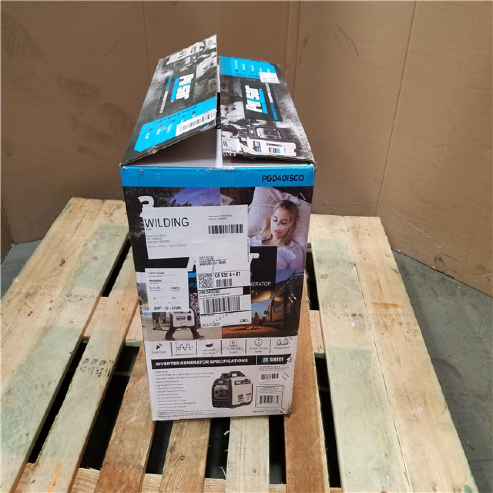 CALIFORNIA AS-IS PULSAR PORTABLE INVERTER GENERATOR