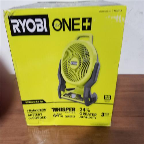 California NEW Ryobi New+ 18V Hybrid 7.5 Fan (Tool Only)