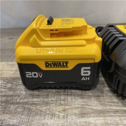 AS-IS DEWALT 20V MAX Lithium-Ion 6.0 Ah Battery and Charger