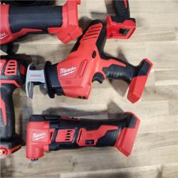HOUSTON LOCATION - AS-IS Milwaukee M18 18-Volt Lithium-Ion Cordless Combo Kit 7-Tool with 2-Batteries, Charger and Tool Bag