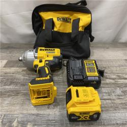 AS-IS DEWALT 20V MAX Lithium-Ion Cordless 1/2 in. Impact Wrench Kit