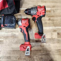 HOUSTON LOCATION - AS - IS Milwaukee 18-Volt Lithium-Ion Brushless Cordless Compact Hammer Drill/Impact Combo Kit