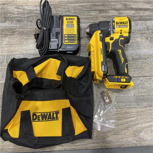 AS-IS DEWALT ATOMIC 20V Cordless 1/2 in. Compact Hammer Drill Kit