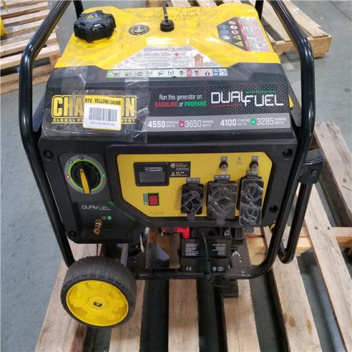 CALIFORNIA AS-IS CHAMPION DUAL FUEL PORTABLE GENERATOR