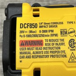 AS-IS DEWALT ATOMIC 20V MAX Cordless Brushless Compact 1/4 in. Impact Driver (Tool Only)