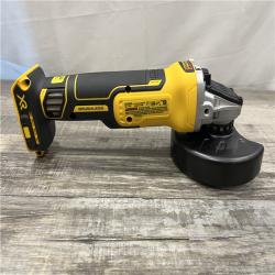 AS-IS DEWALT 20V MAX XR Cordless Brushless 4.5 in. Slide Switch Small Angle Grinder with Kickback Brake (Tool Only)