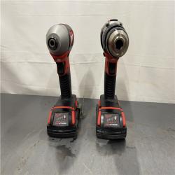 AS-IS - Milwaukee M18 18V Lithium-Ion Cordless Drill Driver/Impact Driver Combo Kit