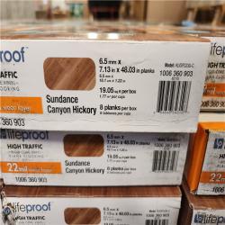 Phoenix Location AS-IS Lifeproof Sundance Canyon Hickory 22 MIL x 7.1 in. W x 48 in. L Click Lock Waterproof Luxury Vinyl Plank Flooring(285 sqft/15 case)