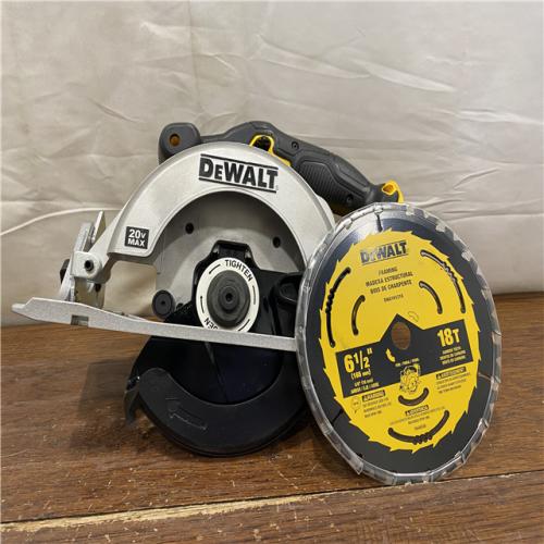 AS-IS DEWALT 20-Volt MAX Lithium-Ion Cordless 6-1/2 in. Circular Saw (Tool-Only)