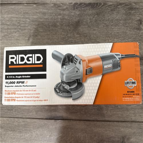Californi a NEW Ridgid 4-1/2 Angle Grinder
