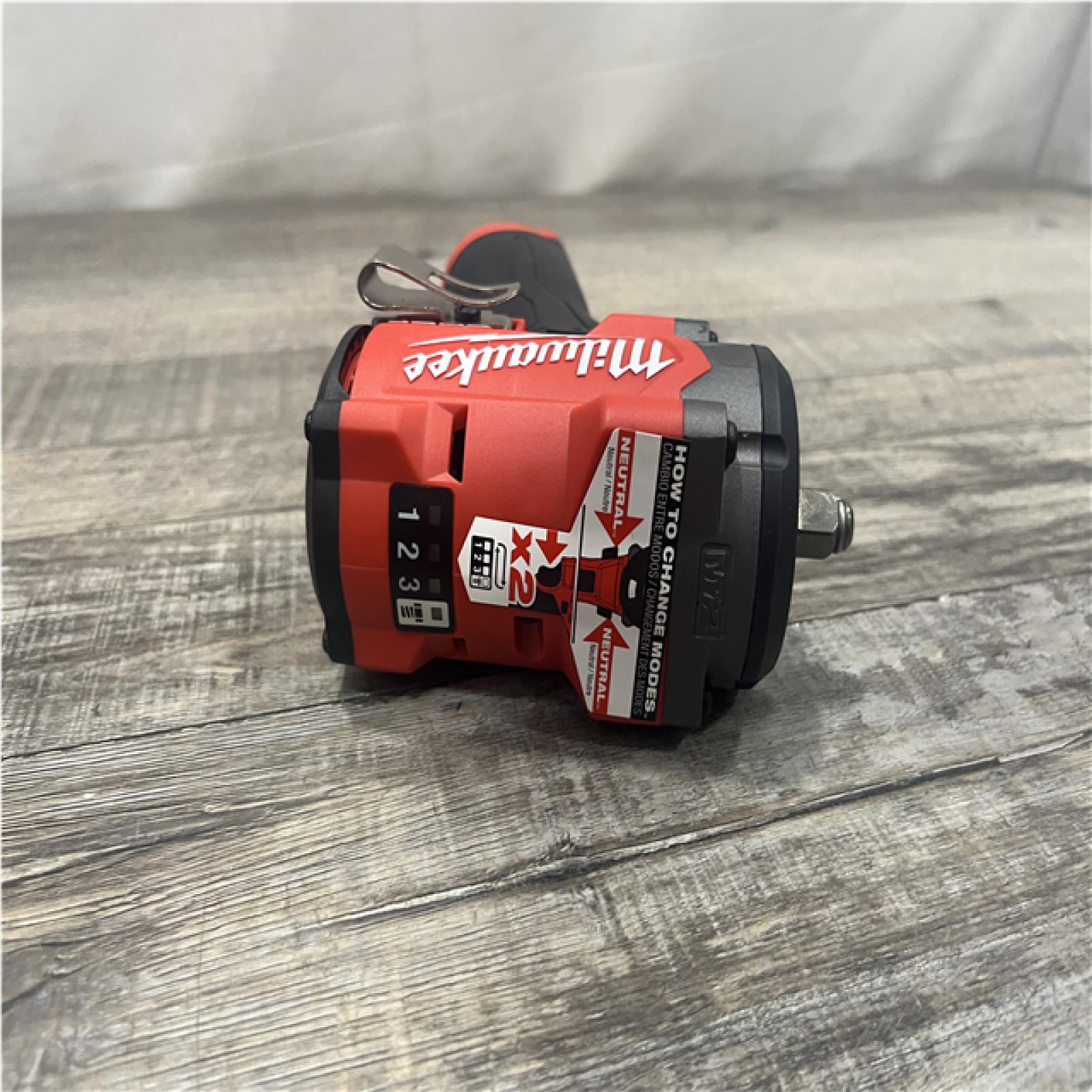 AS-IS Milwaukee FUEL 12V Li-Ion Brushless Cordless Stubby 3/8 in. Impact Wrench Kit
