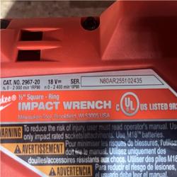 Houston Location AS-IS Milwaukee FUEL 18V Lithium-Ion Brushless Cordless 1/2 in. Impact Wrench with Friction Ring (Tool-Only)