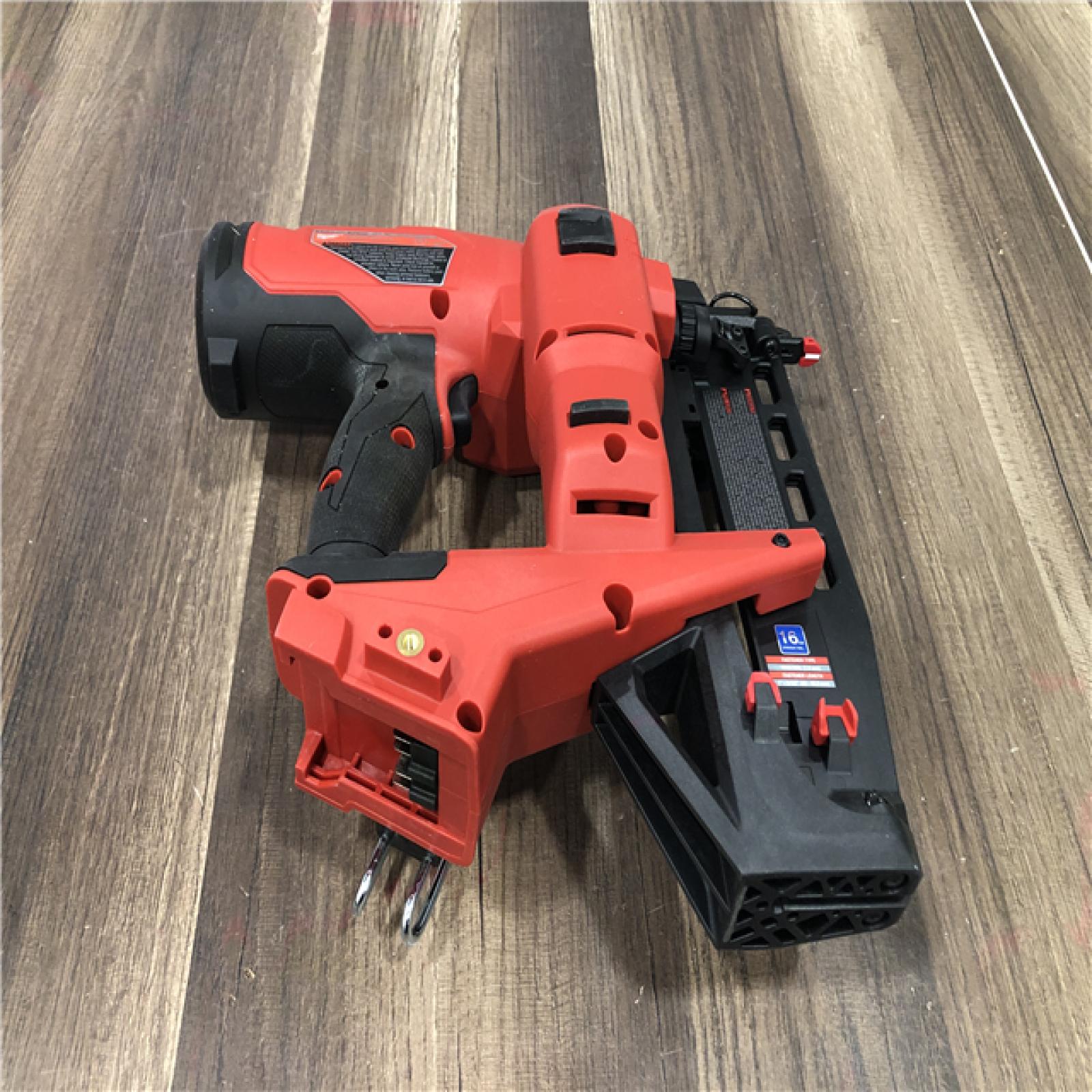 AS-IS Milwaukee FUEL 18-Volt Lithium-Ion Brushless Cordless Gen ll 16-Gauge Straight Finish Nailer (Tool Only)