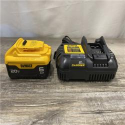 AS-IS DEWALT 20V MAX Lithium-Ion 6.0 Ah Battery and Charger
