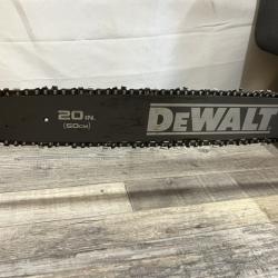 AS-IS DEWALT FLEXVOLT 60-Volt MAX 20 in. Brushless Cordless Battery Powered Chainsaw and Case (Tool with Case Only)