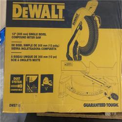 NEW- DeWalt 15 Amp Corded 12 in. Single Bevel Compound Miter Saw