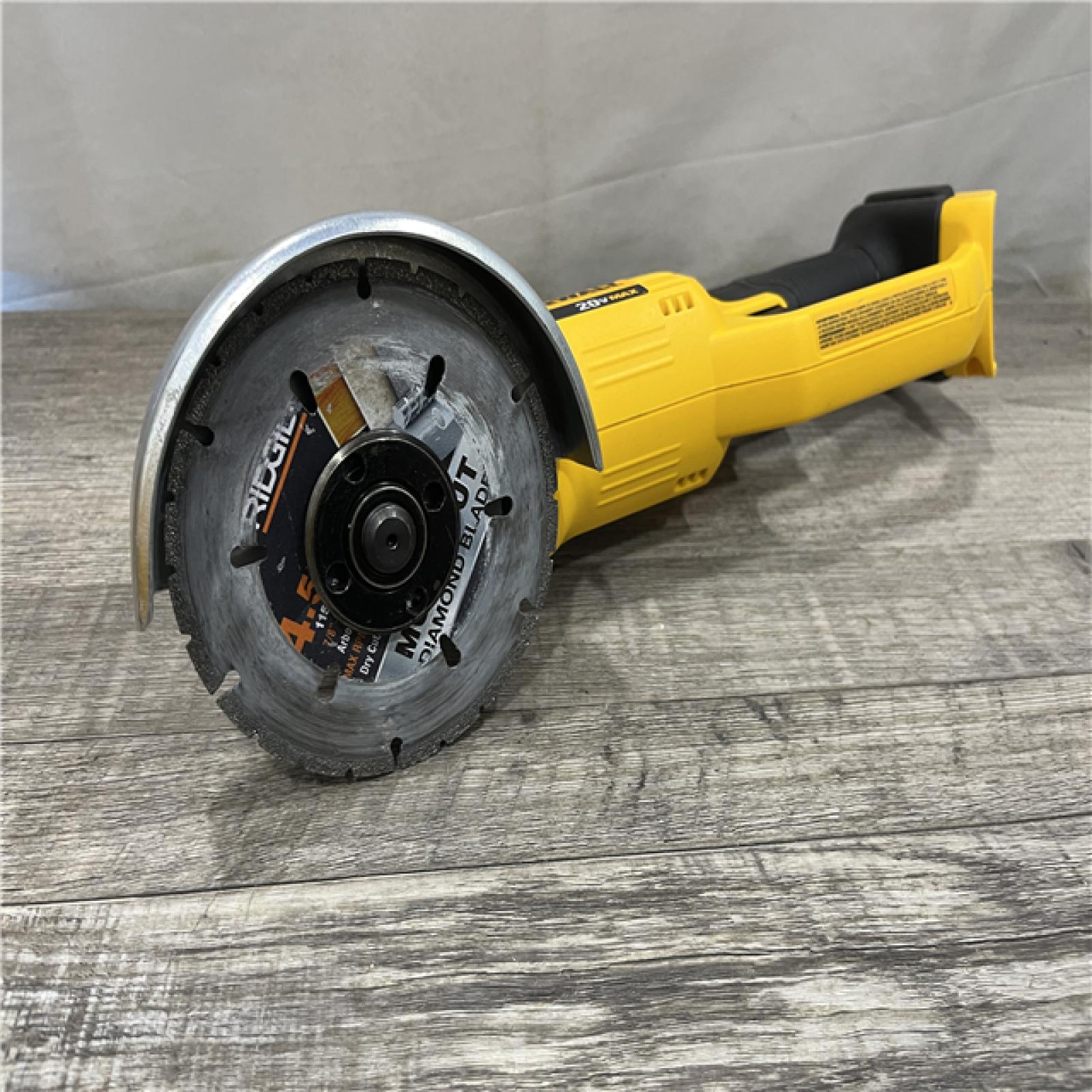 AS-IS DEWALT 20V MAX Cordless 4.5 in. - 5 in. Angle Grinder (Tool Only)