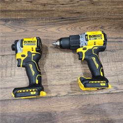 AS-IS DEWALT 20V MAX XR Hammer Drill and ATOMIC Impact Driver 2 Tool Cordless Combo Kit with (2) 4.0Ah Batteries, Charger, and Bag