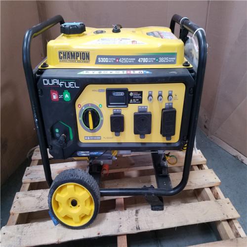 CALIFORNIA AS-IS CHAMPION DUAL FUEL PORTABLE GENERATOR