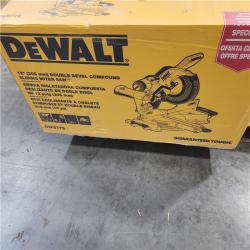 NEW- DeWalt 15 Amps 12 in. Corded Dual-Bevel Sliding Compound Miter Saw