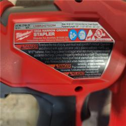 HOUSTON LOCATION - AS-IS (APPEARS LIKE NEW) MILWAUKEE FUEL 18V Cordless 18-Gauge 1/4 in. Narrow Crown Stapler (Tool-Only)
