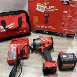 AS-IS Milwaukee FUEL 18V Lithium-Ion Brushless Cordless 1/2 in. Impact Wrench w/Friction Ring Kit