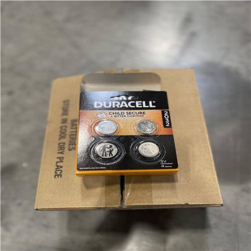 DALLAS LOCATION- NEW! DURACELL 3-Volt Lithium Coin Battery with Child Safety Features for Apple AirTag and Key Fobs (4-Pack) (144 BATTERIES TOTAL)