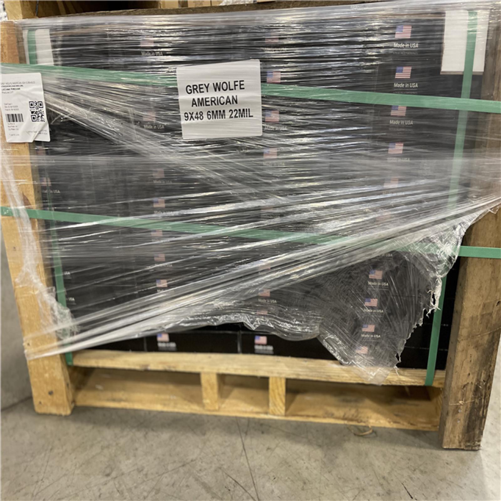 DALLAS LOCATION - MSI Grey Wolfe American Ash 22 MIL x 9 in. W x 48 in. L Waterproof Vinyl Plank Flooring with Click Lock (23.95 sq. ft./Case) PALLET -(44 CASES)