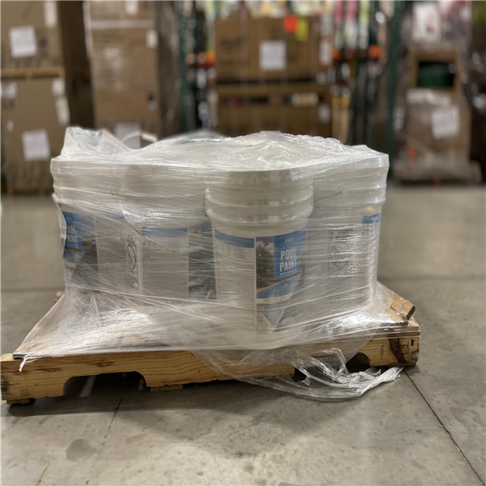 DALLAS LOCATION -Dyco Pool Paint 5 Gal. 3150 White Semi-Gloss Acrylic Exterior Paint PALLET-(11 UNITS)