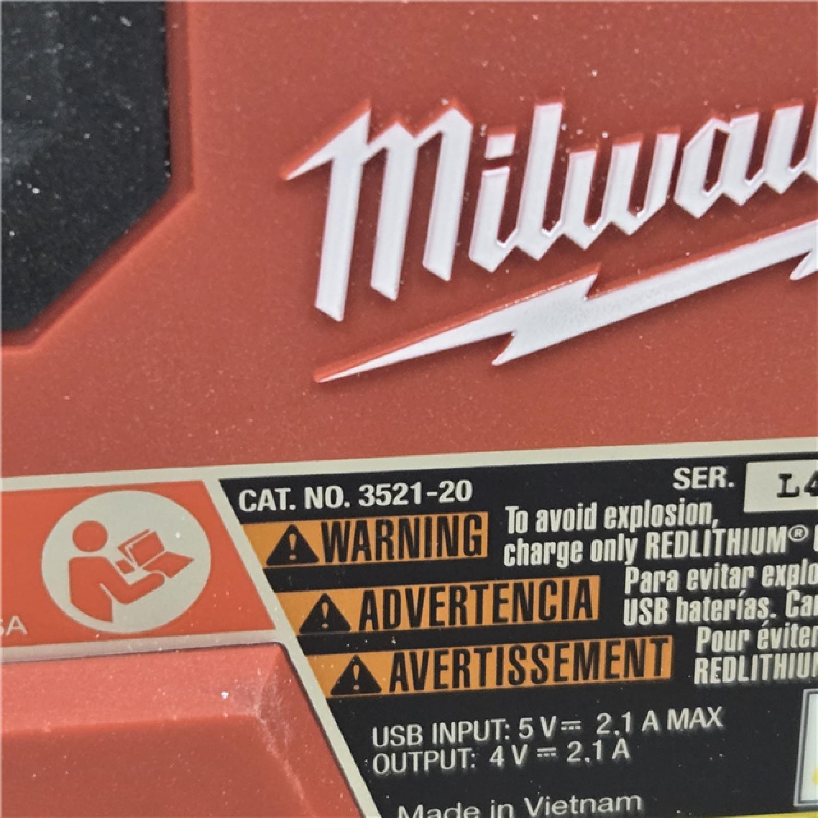 AS-IS MILWAUKEE 100 Ft. REDLITHIUM Lithium-Ion USB Green Rechargeable Cross Line Laser Level